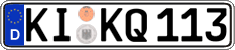 German license plate, Regular plates