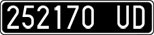 License plate of Italy, Cars (1927 year series)