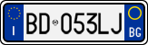 License plate of Italy, Cars (1994 year series)