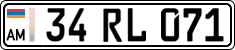 License plate of Armenia, Private owners