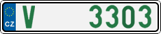 License plate of the Czech Republic, Oldtimers (2001)