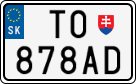License plate of Slovakia, Motorcycles