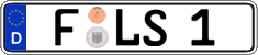 German license plate, Regular plates