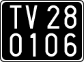 License plate of Italy, Cars (1927 year series)