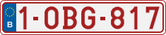 License plate of Belgium, Regular plates (2010)