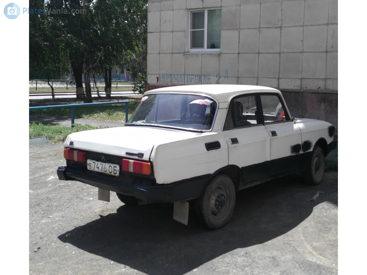 в 7476 ОБ, Moskvich (AZLK) 2138/2140 2140SL (2140-117), 1981–1988