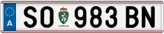 License plate of Austria, Regular plates