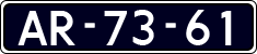 License plate of the Netherlands, Imported oldtimers (cars)
