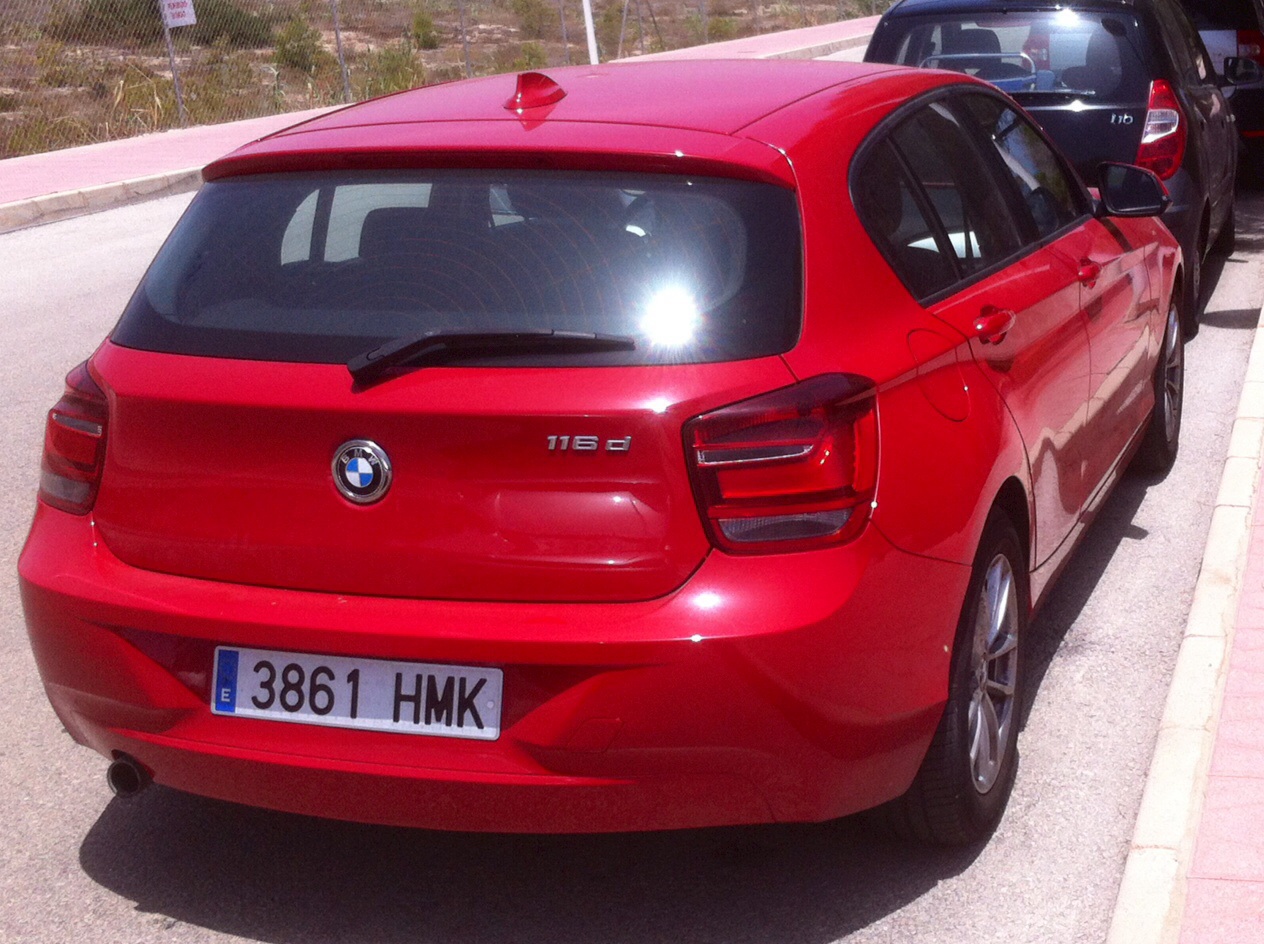 3861 HMK, BMW 1 Series 2nd gen 5-door Hatch (F20), 2012–2015