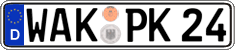 German license plate, Regular plates