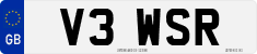 License plate of the United Kingdom, 1983 year system