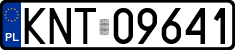 License plates of Poland, Regular car plates