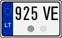 License plate of Lithuania, Motorcycles