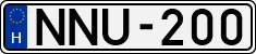 license plates of Hungary, Cars (1990)