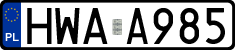 License plates of Poland, Authorities