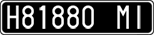 License plate of Italy, Cars (1927 year series)
