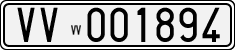 License plate of Italy, Cars (1927 year series)