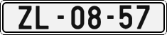 License plate of the Czech Republic, Cars (1960)
