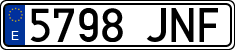 License plates of Spain, Ordinary (2000)