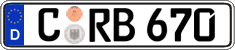 German license plate, Regular plates