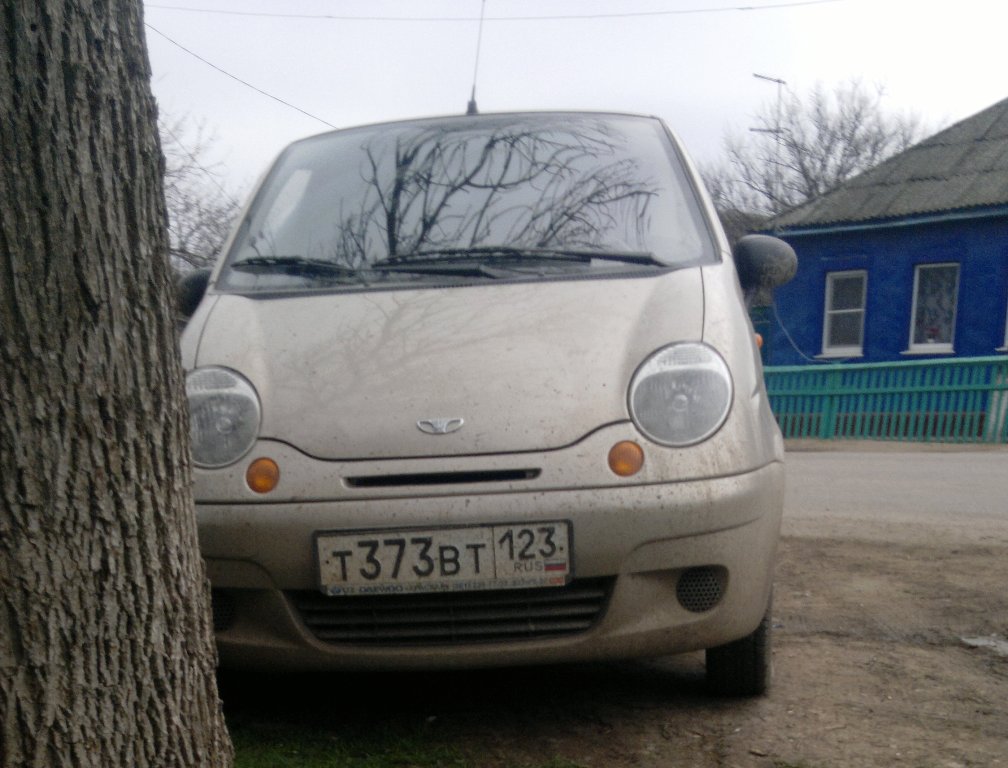 т 373 вт 123, Daewoo Matiz 1st gen (M150), facelift, 2000­–2011  (­–2015 for CIS-market)
