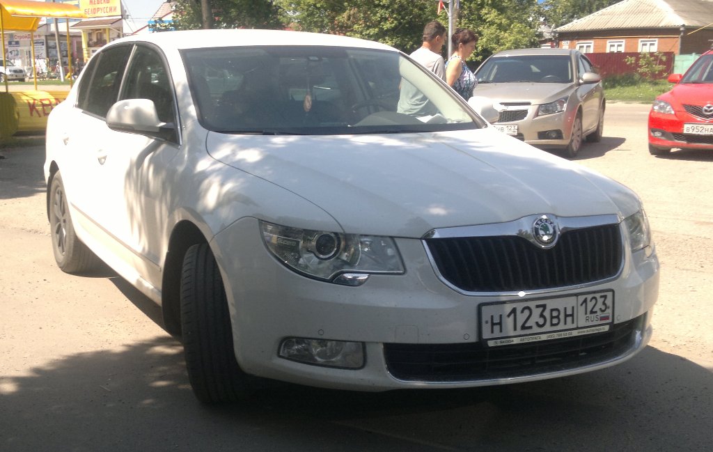 н 123 вн 123, Skoda Superb 2nd gen Sedan/Liftback (B6/3T4), 2008–2013