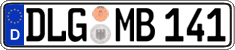 German license plate, Regular plates
