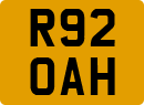 License plate of the United Kingdom, 1983 year system