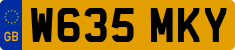 License plate of the United Kingdom, 1983 year system