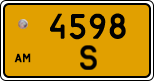 License plate of Armenia, Public transport