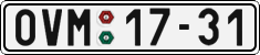 License plate of the Czech Republic, Cars (1960)