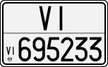 License plate of Italy, Cars (1927 year series)