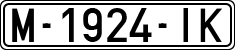 License plates of Spain, 1971 year series