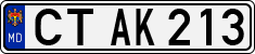 License plate of Moldova, Cars (1992)