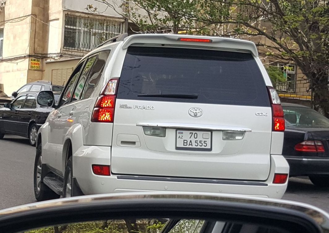 70 BA 555, Toyota Land Cruiser Prado 3rd gen 5-door SUV (J120), 2002–2009