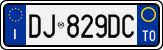 License plate of Italy, Cars (1994 year series)