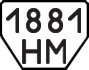 License plate USSR, Trailers (1977)