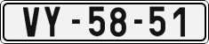 License plate of the Czech Republic, Cars (1960)