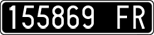 License plate of Italy, Cars (1927 year series)