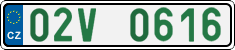 License plate of the Czech Republic, Oldtimers (2001)