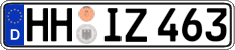 German license plate, Regular plates
