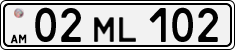 License plate of Armenia, Private owners