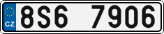 License plate of the Czech Republic, Cars (2001)