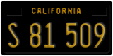 California, Commercial vehicles (A 12 345)