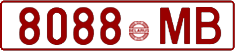 License plate Belarus, Cars (1992)