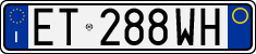 License plate of Italy, Cars (1994 year series)