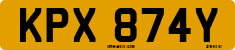 License plate of the United Kingdom, 1963 year system