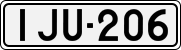 License plate of Finland, Cars