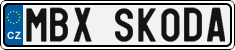 License plate of the Czech Republic, Vanity Plates