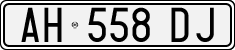 License plate of Italy, Cars (1994 year series)